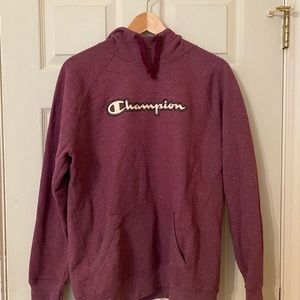 Champion Wine Hoodie Sweatshirt Size M